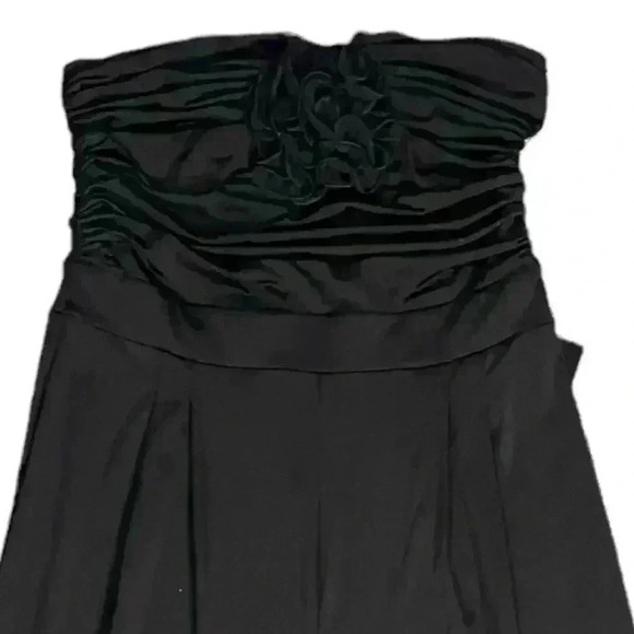 Express NWT Strapless Wide Leg Jumpsuit Black Size Small - Picture 14 of 14
